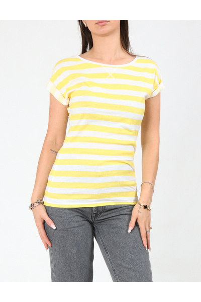 Evendi Tricou, alb/galben