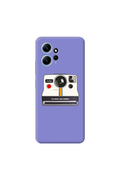 Other Xiaomi Redmi Note 12 4G Polaroid land camera Purple Colored Silicone TP...