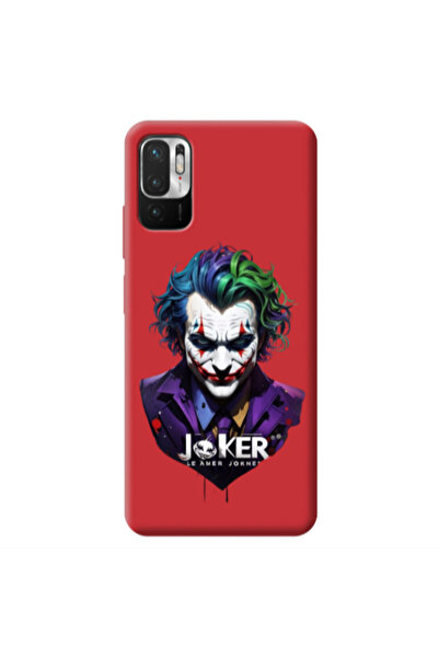 Other Xiaomi Redmi Note 10 Pro 5G Le amer Joker Red Colored Silicone TPU Θήκη