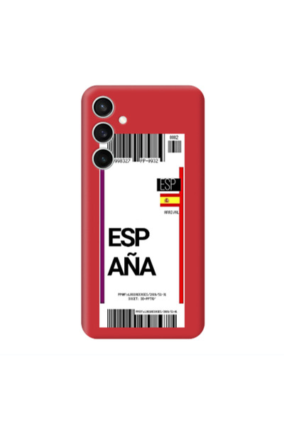 Other Samsung S24 Plus Espana Arrival Red Colored Silicone TPU Θήκη