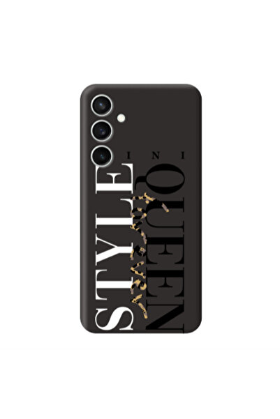 Other Samsung S24 Plus Mini Quen Forever Black Colored Silicone TPU Θήκη