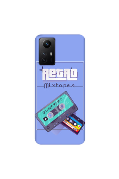 Other Xiaomi Redmi Note 12s Mixtapes Light Purple Colored Silicone TPU Θήκη