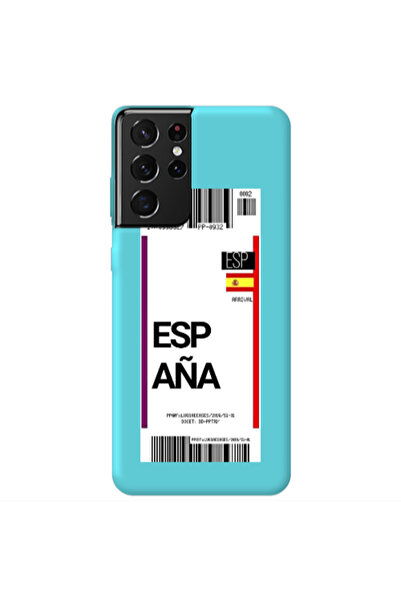 Other Samsung S21 Ultra Espana Arrival Turquoise Colored Silicone TPU Θήκη