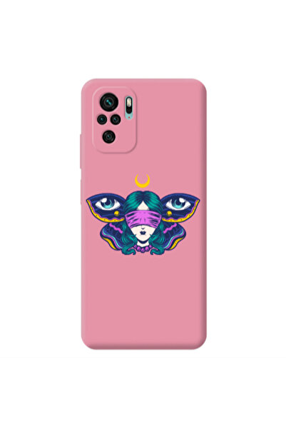 Other Xiaomi Redmi Note 10S Eye in my ear Pink Colored Silicone TPU Θήκη