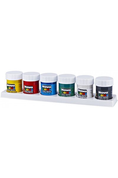 MC Micostore Culori guasa Nova Color, 6 culori x 25ml, NC-113
