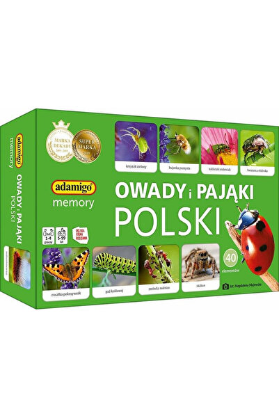 Adamigo Joc de memorie / set de potrivire Insecte si Paianjeni din Polonia, e...