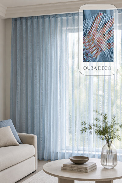 QUBA DECO ستارة من التول المطوي بنمط قرص العسل، مزينة بأزرار صلبة، شبكة منسوج...