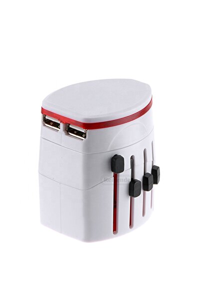 HXD Zoomlion Wholesale International Travel USB Adapter Australia UK EU Plug ...