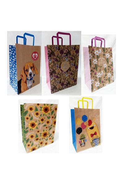 OEM Cutie de hârtie Fresh KRAFT 250x345x150 mm, modele asortate (aleatoriu)