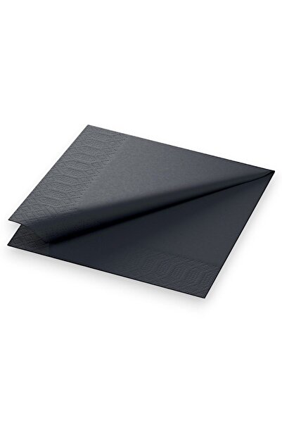 OEM BLACK NAPKINS 2 LAYERS 33X33 CM 250 PCS/ Top Bottom Set