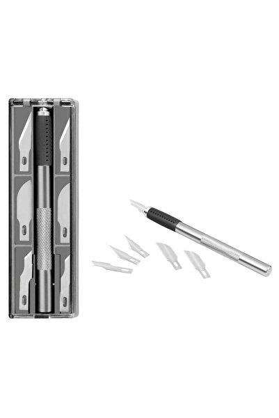 OEM Scalpel metalic Westcott cu lame interschimbabile, set 6 piese