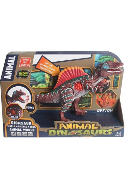 OEM Dinozaur Spinosaurus cu sunet și lumină – KING ME WORLD, jucărie educativă