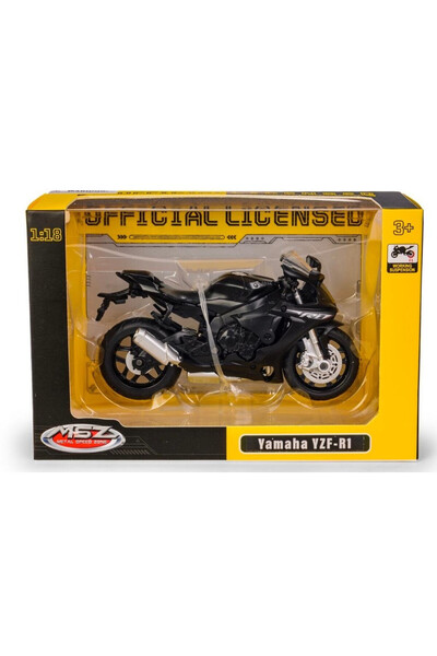 OEM Model Motocicletă 1:18 YAMAHA YZF-R1 - Daffi, Negru - 67705