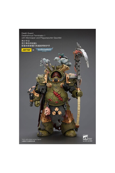 OEM Figurina de actiune Joy Toy, 6,9 cm, Warhammer 40k, Death Guard Terminato...