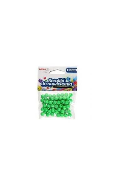 OEM Brewis Margele de insirat 8 mm verzi + snur 16 g