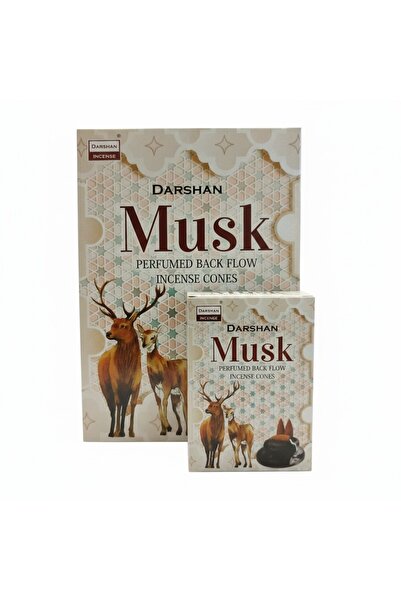 Darshan %100 Doğal Beyaz Misk (Musk) Çubuk Tütsü Seti (Ferahlık & Meditasyon)...