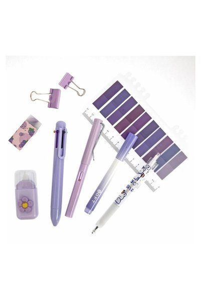 OEM Set școlar și de birou, violet pastel, 9 elemente dpCraft Dalprint