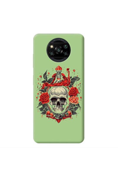 Other Xiaomi Poco X3 /X3 Pro Flower head Light Green Colored Silicone TPU Θήκη