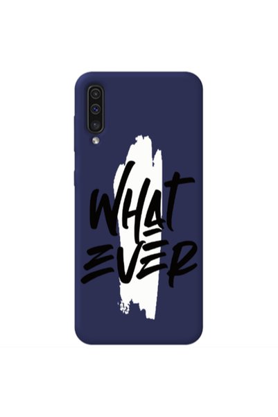 Other Samsung A70 What Ever Dark blue Colored Silicone TPU Θήκη