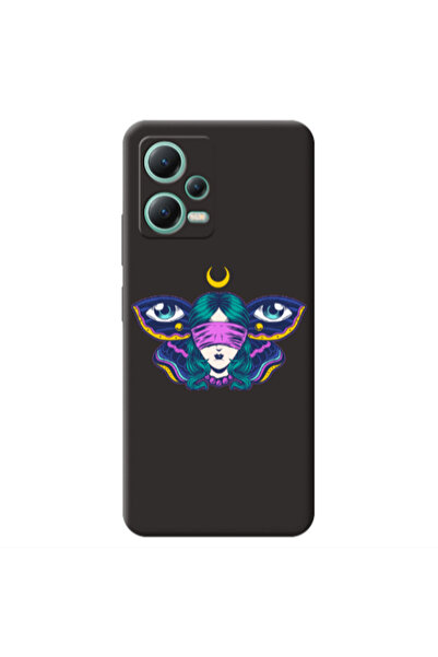 Other Xiaomi Redmi Note 12 Pro 5G Eye in my ear Black Colored Silicone TPU Θήκη
