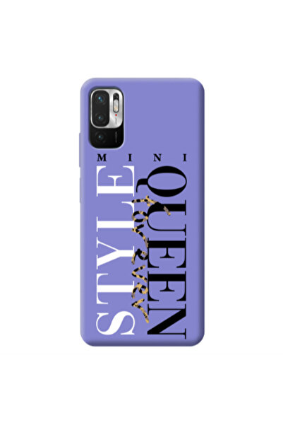Other Xiaomi Redmi Note 10 Pro 5G Mini Quen Forever Purple Colored Silicone T...