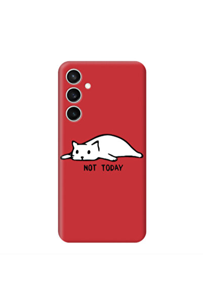 Other Samsung S24 Plus Not Today Red Colored Silicone TPU Θήκη