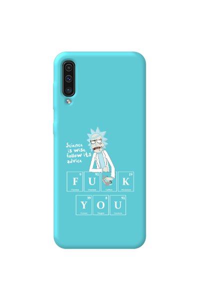 Other Samsung A70 Rick Scince is wise Turquoise Colored Silicone TPU Θήκη