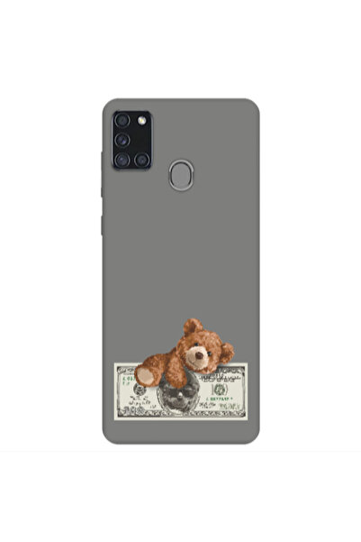 Other Samsung A21S Money Style Grey Colored Silicone TPU Θήκη