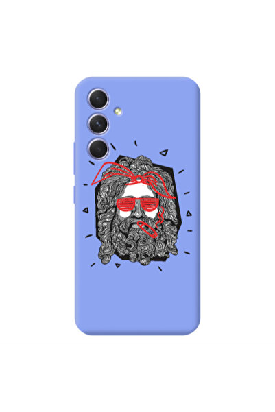 Other Samsung A54 Cool glasses Light Purple Colored Silicone TPU Θήκη