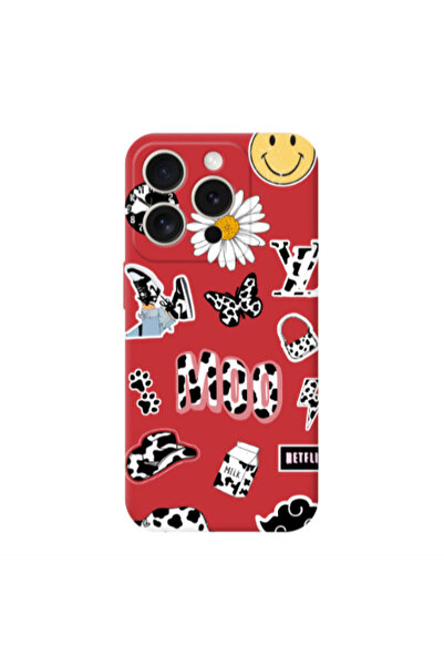 Other Apple Iphone 16 Pro Find Yourself 6 Red Colored Silicone TPU Θήκη