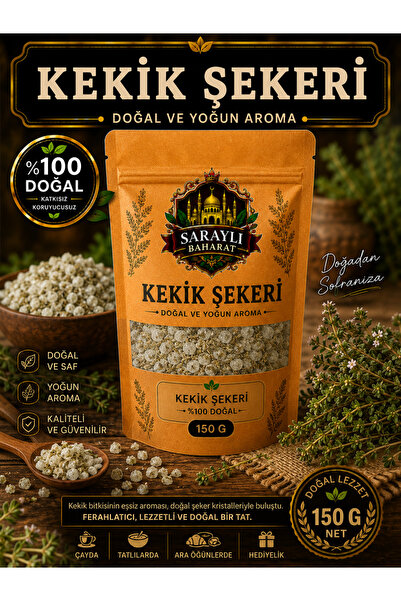 sarayli baharat Kekik şekeri 100 gr Yağı alınmamış Orjinal Kekik Şekeri