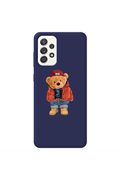 Other Samsung A23 Bear in a hat Dark blue Colored Silicone TPU Θήκη