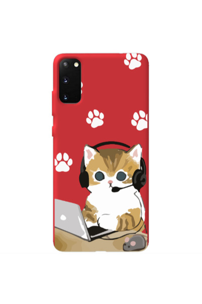 Other Samsung S20 Call Center Red Colored Silicone TPU Θήκη