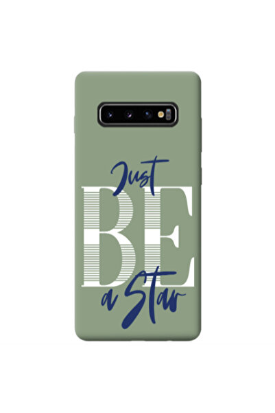 Other Samsung S10 Just Be a Star Light Green Colored Silicone TPU Θήκη