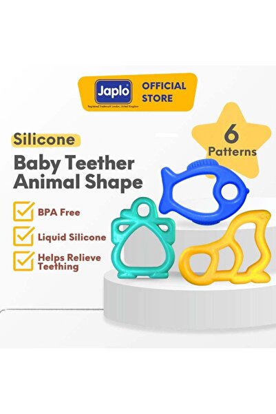 Japlo Silicone Baby Teether Animal Shaped Teething Toy Safe for Baby Dental D...