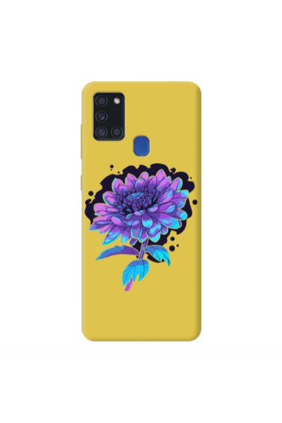 Other Samsung A21S Witch flower Yellow Colored Silicone TPU Θήκη
