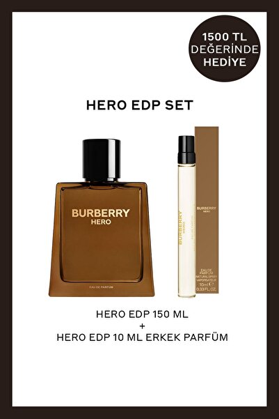 BURBERRY Hero EDP 150 ml + Hero EDP 10 ml Erkek Parfüm Set