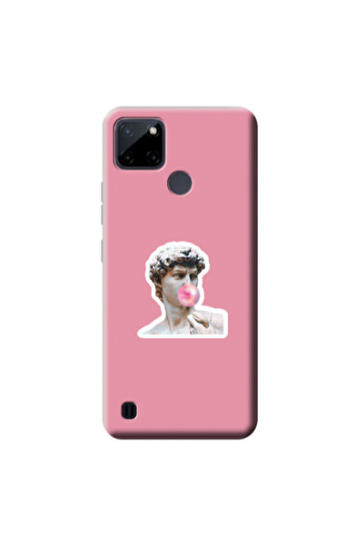 Other Realme C25Y Bubble Pink Colored Silicone TPU Θήκη