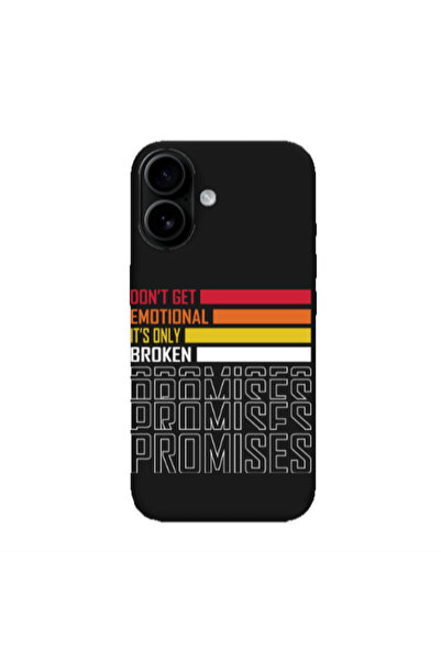 Other Apple Iphone 16 plus Dont Get Emotional Black Colored Silicone TPU Θήκη