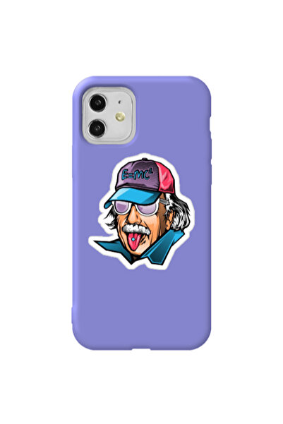 Other Apple iPhone 11 Einstein Purple Colored Silicone TPU Θήκη