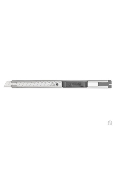 MC Micostore Cutter Miles SA903/Y, lama 9mm, metalic, profesional, argintiu