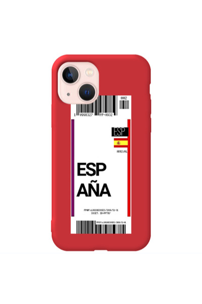 Other Apple iPhone 13 Espana Arrival Red Colored Silicone TPU Θήκη