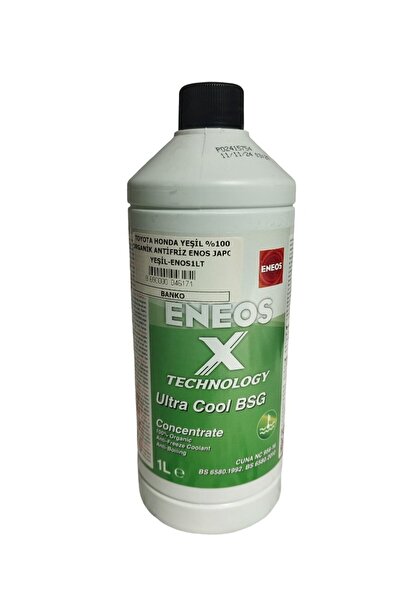 ENEOS TOYOTA HONDA YEŞİL %100 ORGANİK ANTİFRİZ YEŞİL-1LT-ENS