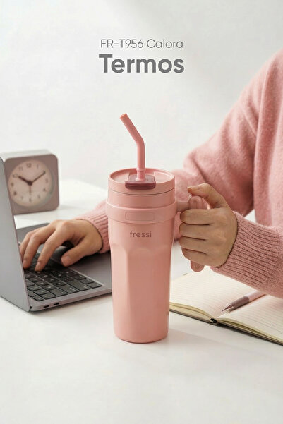 Fressi Calora Paslanmaz Çelik 950 ML Yeşil Termos | FR-T956