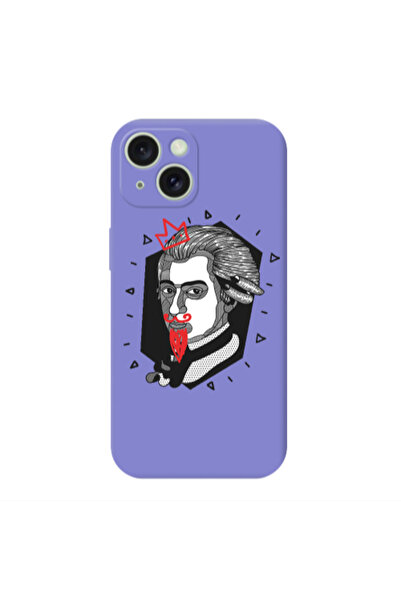 Other Apple iPhone 15 Plus Bearded Purple Colored Silicone TPU Θήκη