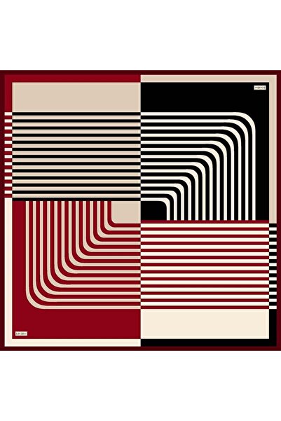 Levidor Black Stripe Twill Silk Scarf