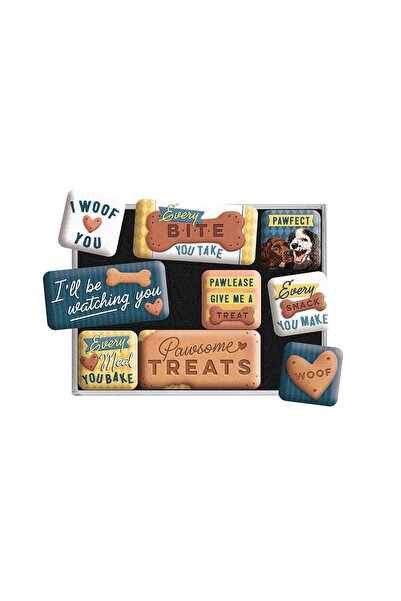 Nostalgic Art Nostalgic-Art Retro buzdolabı mıknatısları, 9 adet, Every Bite ...
