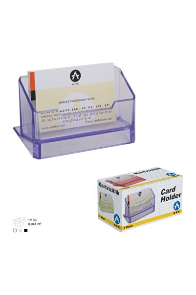 MC Micostore Suport carti de vizita ARK 1384, plastic transparent