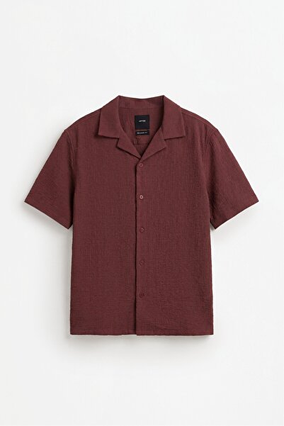LEFTIES Relaxed fit jakarlı gömlek