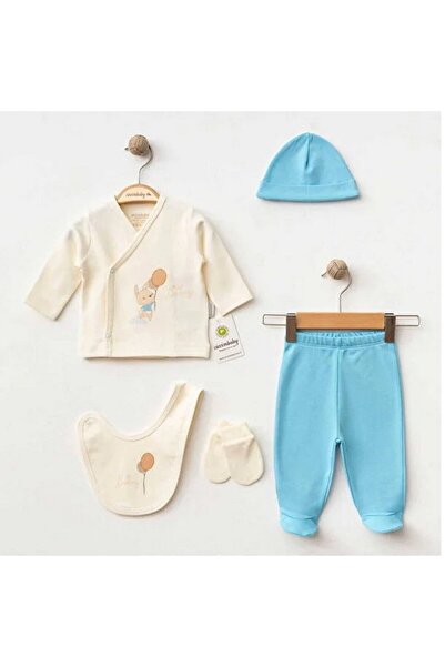 Ciccim Baby Bunny 5-Piece Baby Bodysuit Set 5164